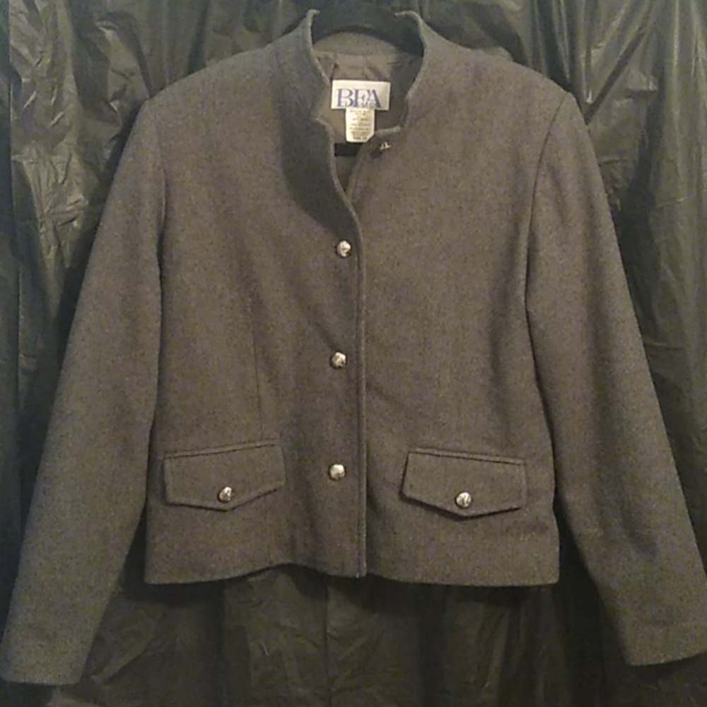 BEA Classics grey wool blazer jacket